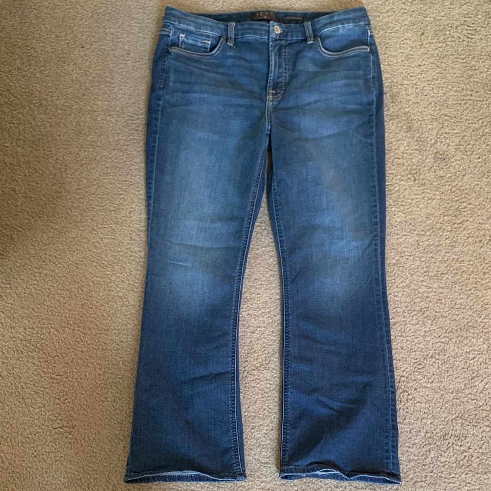 Classic Blue Slim Bootcut Jen7 Jeans by 7FAM 12P Normcore Luxury Preppy Denim